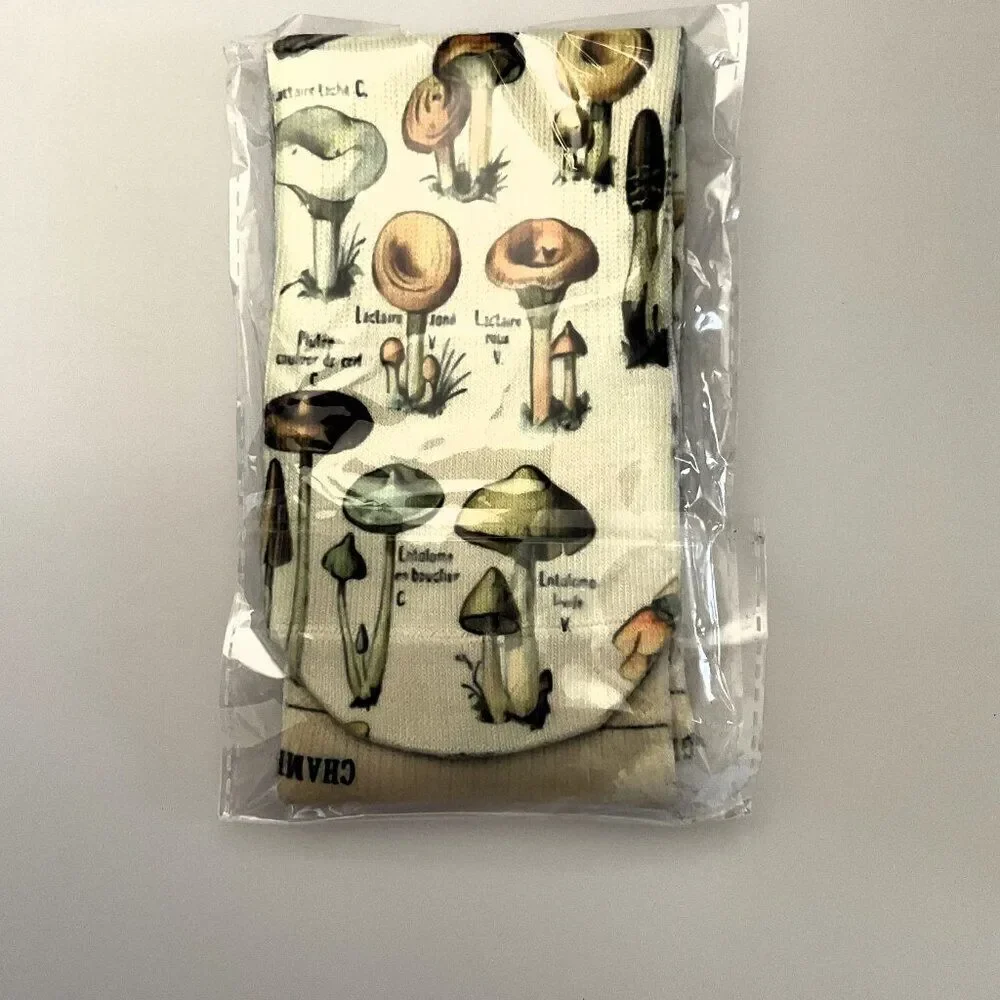 MUSHROOM SOCKS NOVELTY FUN SOCKS THEME